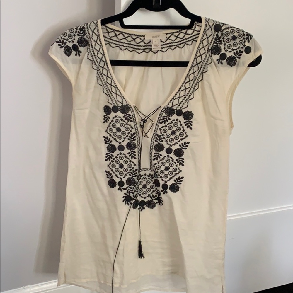J crew summer thin blouse size small